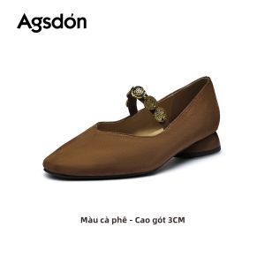 Agsdon | Giày Nữ Elegante Mary Jane Đế 3cm