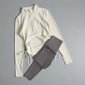 Áo Thể Thao Áo Dài Tay Xuân Thu Cho Nữ Áo Cardigan Tôn Dáng Gầy Ôm Sát Áo Khoác Yoga Chạy Bộ Nhanh Khô Phòng Tập Gym Kéo Khóa