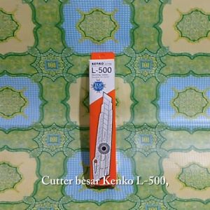 Cutter Besar Kenko L500 & 12 Pcs Cutter Perkotak