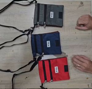 Tas Selempang Slingbag Kombinasi 2 warna bahan Kanvas G1063