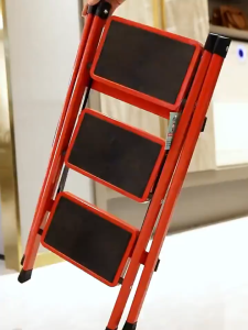 [SG stock] Foldable Ladder 4 Step Portable Ladder Lightweight Folding Step Stool Wide Anti-Slip