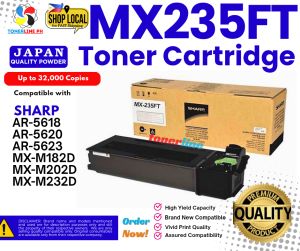 Sharp MX235FT Toner Cartridge for use and Compatible with AR-5618 MX235FT MX236FT AR5620 1808 2008 5623 Toner