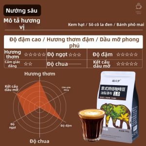 LIANGQINBAODOU | Hỗn Hợp Cà Phê hạt Rang Sâu Kiểu Ý