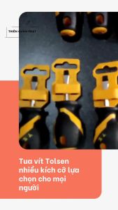 Tua vít (Tuốc nơ vít) Tolsen chính hãng nhiều kich cỡ thông dụng với chất liệu thép Cr-V cứng cáp tay cầm nhựa mềm chắc chắn
