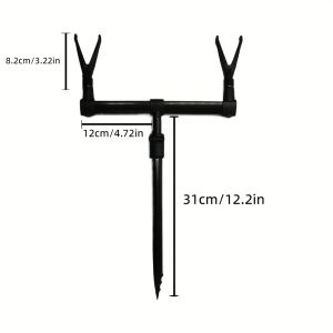 1pcs Carp Fishing Buzz Bars for 2Rods Aluminium Fishing Rod Support Holder Fishing Accessories