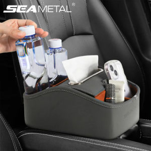 SEAMETAL | SEAMETAL 5 in 1 Storage Box Center Console Armrest Extension Organizer wtih Tissue Holder Cup Holder Universal Arm Rest Box