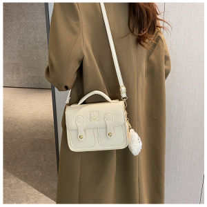 Kstyle Women Fashion Elegant Classy Cute Teddy Bear Simple Premium PU Leather Travel Outing Sling Bag Shoulder Bag Crossbody Handbag Pouch Clutch Beg Wanita Lawa - 9741