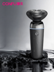 CONFU | เครื่องโกนไฟฟ้าแบบพกพาสำหรับผู้ชาย ด้ามจับหมุนได้ G8 ชาร์จไฟแบบไร้สาย ทุกส่วนของร่างกายสามารถล้างได้ 3 ชิ้น