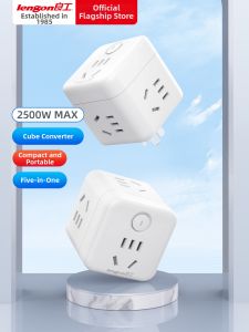 lengon | 5 Outlets Mini Multi-function Converter Socket