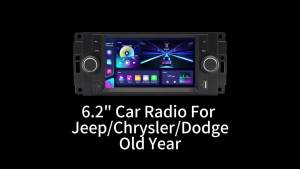 1Din 6.2" Screen Carplay Radio Stereo Head Unit Android Car Multimedia for Dodge Dakota Durango 1987-2000 GPS Autoradio