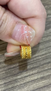 Poh Heng Jewellery 24K Sculpted Barrel Pendant in Yellow Gold[Price By Weight]