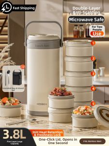 HEOSCU | 24 Hour Thermal Lunch Box Large Multi-layer
