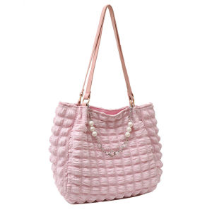 Túi Vải Canvas Xếp Ly Hình Đám Mây Thời Trang Mới Túi Đeo Vai Đơn Túi Vest Nữ Học Sinh Túi Xách Đơn Giản Túi Vải Polyester Thường Ngày