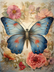 Jigsaw Puzzle 1000Pieces Retro Abstract Mandala Butterfly Floral Artwork Stress Relief Puzzle Wall Art Decor Gift