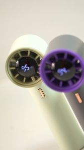 Dreepor High Speed Wind Handheld Fan 100 Gears Portable Air Conditioner Cold Fan 3000mah Long Battery Rechargeable Turbo Fan LED Digital Display Outdoor Powerful Hand Fan 5-speed suitable Portable Mini Fan Adjustable Cooling Fan