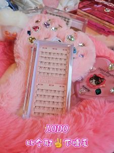 Lodo White Moonlight V-Shape Lower Eyelashes Natural Transparent Female Style Easy to Use from Mainland China Fine Stem