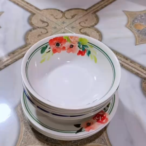 🌸 ชาม 8 นิ้ว | จาน 9 นิ้ว เมลามีน รุ่นหนา (12 ใบ) ส่งตรงจากโรงงาน คุณภาพดี ทนทาน ใช้งานได้นาน!