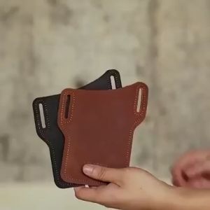 Case Sarung HP Pinggang Bahan Kulit & Dompet Tas HP Pinggang: Phone Waist Bag untuk Iphone Samsung Xiaomi Oppo Vivo