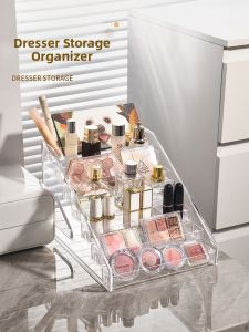 TUCHANG | Acrylic Clear Makeup Organizer for Eyeshadows Lipsticks and Nail Polishes