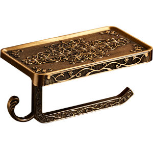 JUNSHEN | European Antique Style Copper Tissue Box No Drilling Required