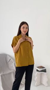 Dofy Nana Top 003 / Atasan Kemeja Lengan Pendek / Basic shirt 003