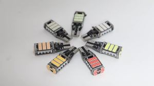 2 Chiếc T15 W16W 921 912 Đèn LED Đỗ Xe Ngược Xe Ô Tô 12V Siêu Sáng Xi Nhan CANBUS 4014 45SMD Đèn Đuôi Dự Phòng