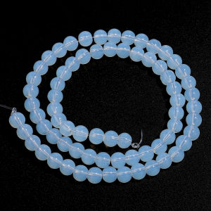 1 Strand Natural White Opal Stone Beads 4-12mm Loose Gemstone Bead for Jewelry Making DIY Bracelets Necklace Charms Accessories