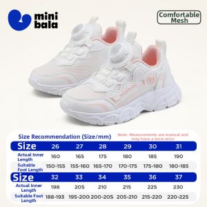 MINI BALA | Rotatable Buckle Kids Athletic Shoes