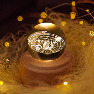 Creative Crystal Ball Music Box Bluetooth Speaker Girls Birthday Night Light Valentines Day Gift Rotating Music Box Lamp