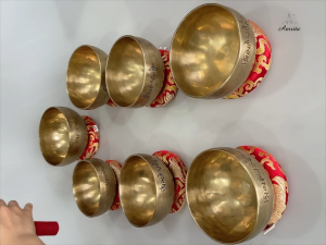 [Amrita] Bộ chuông fullmoon Nepal – 7 Luân xa – 7 tone – Soundbatch – CXNP34