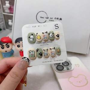 纯手工卡通款211 显白帕恰狗Pacha Dog nail冰淇淋穿戴甲美甲 短短1.5cm