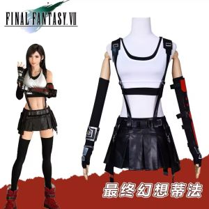 Final Fantasy Cosplay Costume Set Tifa Anime Game Role-playing Costume Womens Outfit in Stock Ready-to-ship