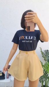 TALENT Thailand High Waist Short Pants Back Elastic FREE SIZE  泰国显瘦高腰短裤后腰松紧 #TL0021#