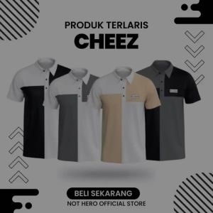 Kaos Pria Terbaru Distro Model Korea Berkerah Polo Tshirt Nit Hero Cheez