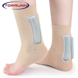 1PCS Heel & Ankle Protection Sleeve with H-Shaped SEBS Gel Cushion Compression Ankle Sock for Heel Pain & Sports Recovery
