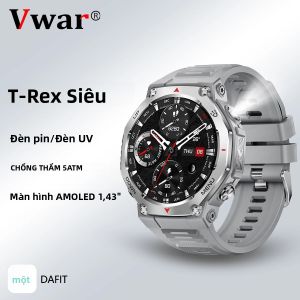 Đồng Hồ Thông Minh VWAR T-REX Ultra Đồng Hồ Thông Minh Chống Nước 5ATM Có Chức Năng Gọi Bluetooth Đồng Hồ Thể Thao Thể Dục Có Đèn Pin/đèn UV Theo Dõi Nhịp Tim Cho Xiaomi iOS