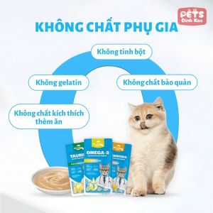 Súp Thưởng Cho Mèo Mr.VET Bổ Sung Omega 3 Prebiotics Taurine Hỗ Trợ Da Lông Tiêu Hóa và Sức Khỏe Tim Mạch
