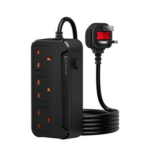 1.8M UK Plug AC Outlets Multitap Socket Extension Cord Electrical Power Strip With USB Type C Fast Charge Network Filter Adapter