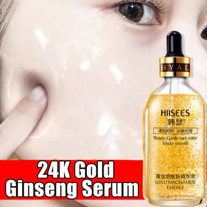 Gold 24k Serum Niacinamide Mencerahkan Kulit Dalam 7 Hari Brighten Serum 100ml Serum 24k Gold Pemutih Serum Anti Aging Memperbaiki Kekasaran Kulit Penghilang Bopeng Dan Pori Besar
