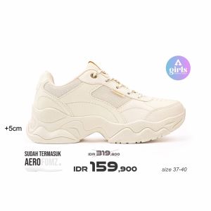 Aerostreet 37-40 Queen Natural Natural Natural - Sepatu Sneakers Casual Sport