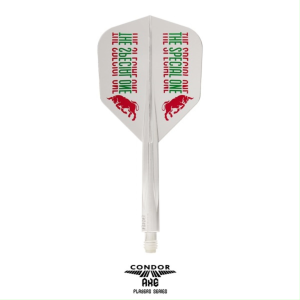 Dart Flights - Condor AXE SPECIAL ONE Jose de Sousa Model (Clear) (Small)