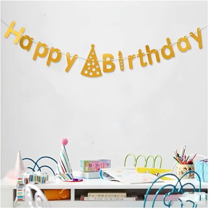 แบนเนอร์วันเกิด happy birthday ราว ธงวันเกิด 1.5m ธงประดับ ตกแต่ง วันเกิด ส่งสินค้าทุกวัน