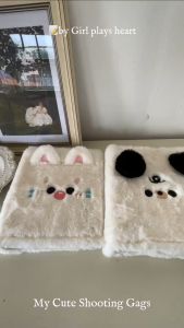 A5 Fluffy Animal Photocard Album Binder Puppy Cat Plush Card Book Four Palace Album Polaroid