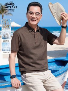 LAOYECHE | Natural Breathable Middle Aged Polo Shirt