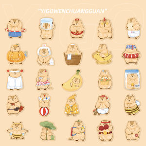 50-Piece Adorable Cartoon Original Dumb Groundhog Stickers Decorative Decals for Notebook Computer Journal Mobile Phone Case