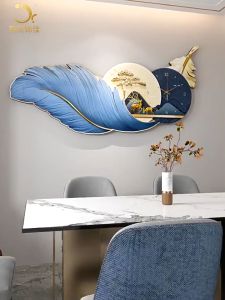 Tranh Đèn Led Lông Vũ Tráng Gương Cao Cấp Treo Phòng KháchTreo PHòng NgủSpa