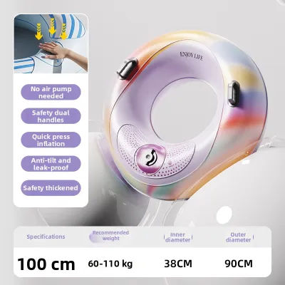 GWYNET | Thick Anti-tipping Inflatable Swimming Ring for Adults and Children