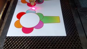 Thẻ Hoa Ghi Đáp Án ép plastic viết xóa được kích thước 20 x 14cm