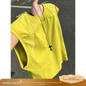 Breathable Quick-Dry Sporty Deconstruction Design Mens Vest
