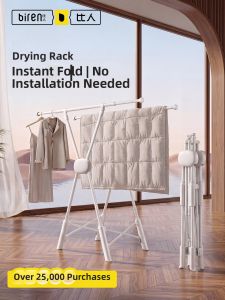 BIREN | Foldable No-Installation Compact Clothes Drying Rack